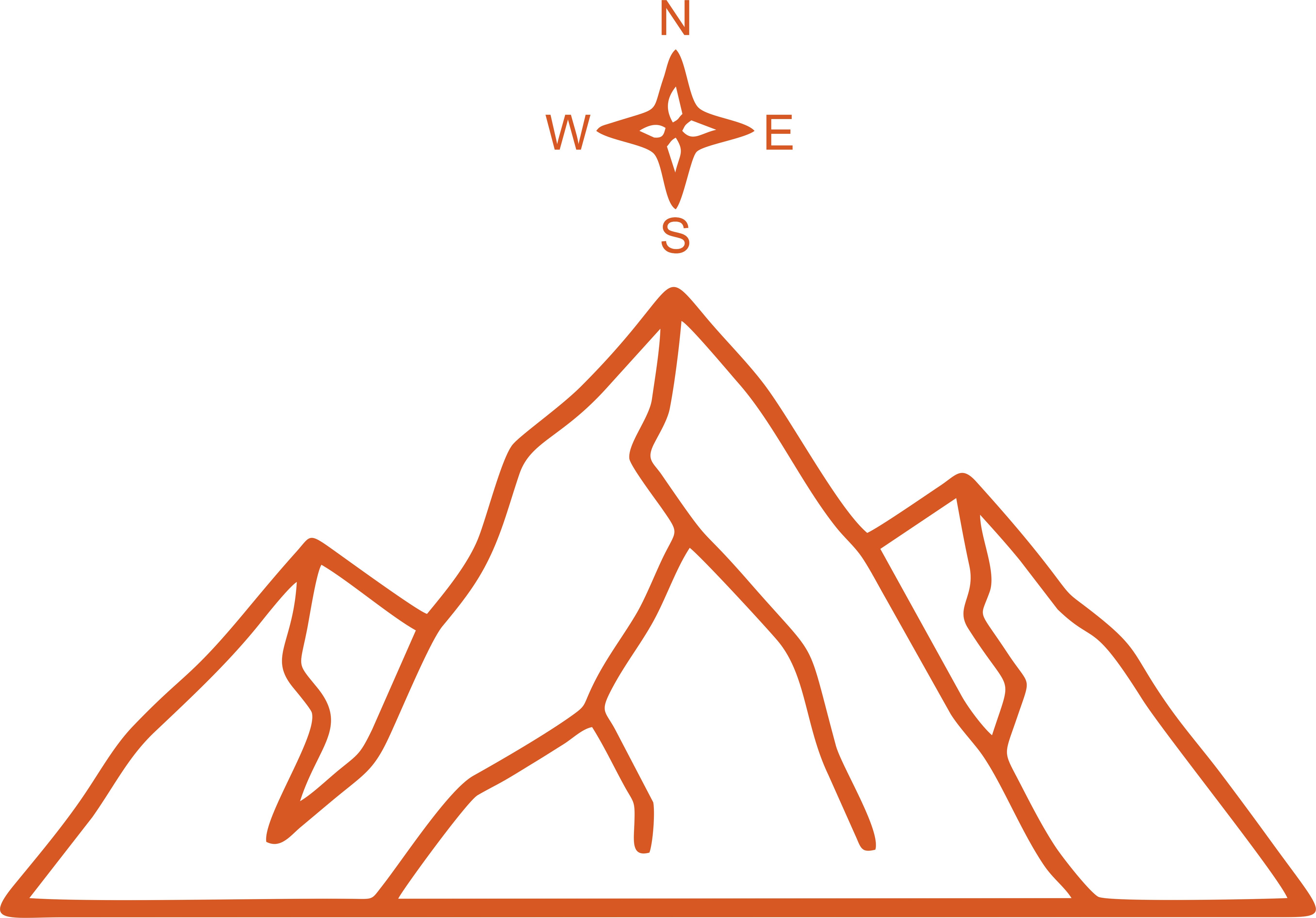 Mountain peaks representing the journey to success